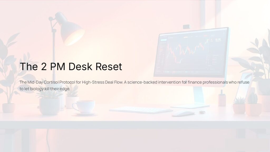 The 2 PM Desk Reset Protocol — Navy SEAL Approved Midday Cortisol Protocol for Finance Professionals